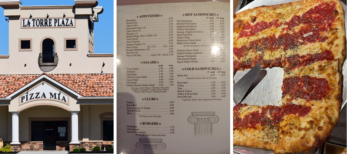 Pizza Mia Menu