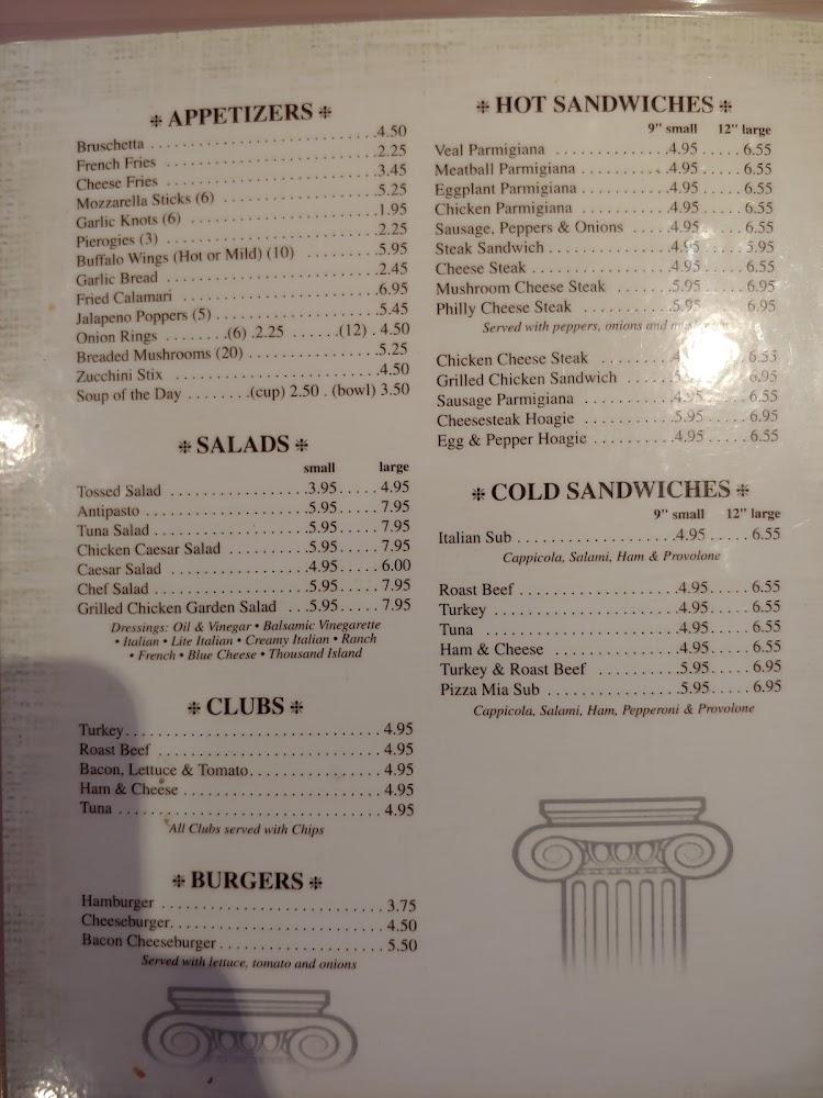 Pizza Mia Menu image 1